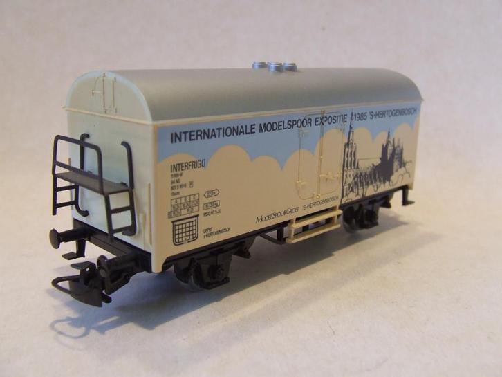 MARKLIN koelwagen NS MODELSPOOR EXPOSITIE 1985 Den Bosch, Hobby en Vrije tijd, Modeltreinen | H0, Nieuw, Wagon, Wisselstroom, Märklin
