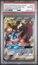 Greninja & Zoroark GX alt art PSA10, Ophalen of Verzenden, Zo goed als nieuw