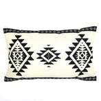 Kussenhoes Sergio Aztec 30 x 50 cm, Huis en Inrichting, Woonaccessoires | Kussens, Nieuw, Beige, Rechthoekig, Verzenden