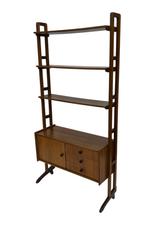 Vintage Wandmeubel Wandkast Teak Fineer Simpla Lux Jaren 60, Huis en Inrichting, Kasten | Wandmeubels, Minder dan 100 cm, 25 tot 50 cm