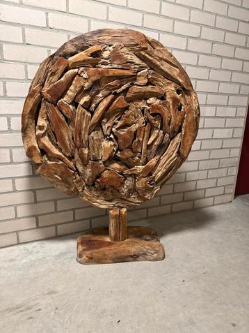 Houten Kunstobject / Decoratie beschikbaar voor biedingen