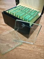 Vintage brocante geslepen glazen onderzetters, Ophalen
