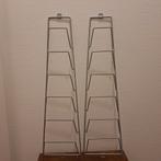 2x Vintage Ikea rek Rationell grijs zilver dekselrek, Huis en Inrichting, Ophalen of Verzenden, Zo goed als nieuw, Cd's