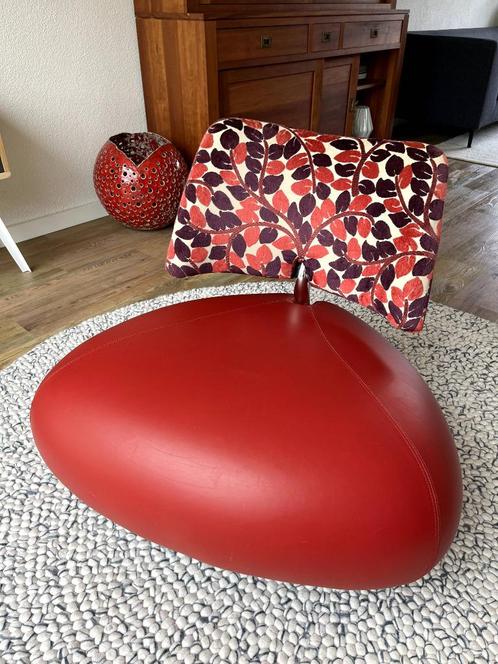 Leolux Pallone fauteuil, Huis en Inrichting, Fauteuils, Zo goed als nieuw, Leer, Stof, 75 tot 100 cm, 75 tot 100 cm, Ophalen