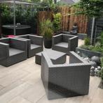 Loungeset, inclusief kussens, Tuin en Terras, Bloembakken en Plantenbakken, Ophalen, Zo goed als nieuw, Kunststof, Tuin