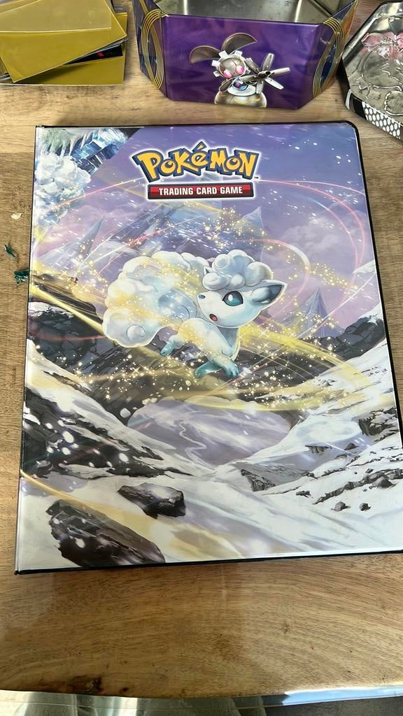 Pokemon boek met 9 kaarten, Ophalen, Zo goed als nieuw