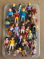 Playmobil poppetjes + bakje assoires, Ophalen, Gebruikt