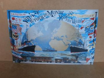 Reclamebord Voyage autour du monde bord mancave bar 60x40cm beschikbaar voor biedingen
