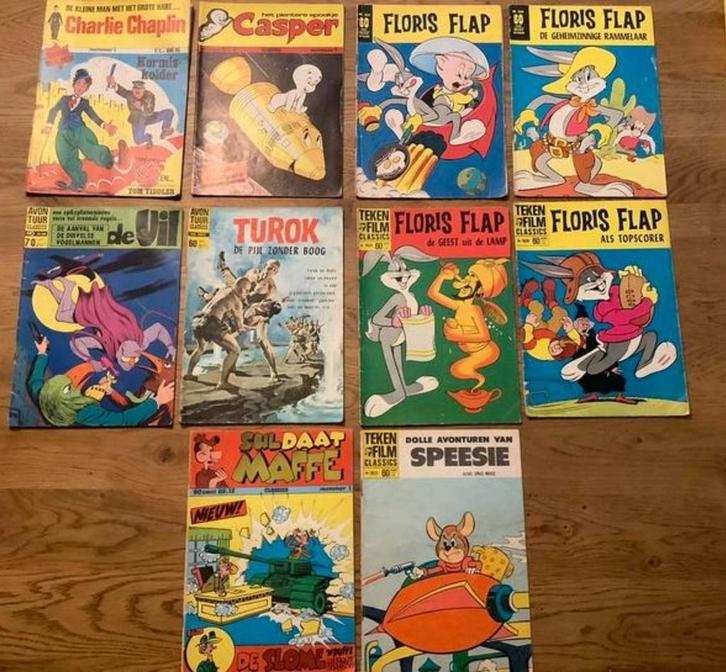 Jaren '70 Classics, Kleine Collectie van 10 Classics Strips., Boeken, Strips | Comics, Zo goed als nieuw, Meerdere comics, Europa