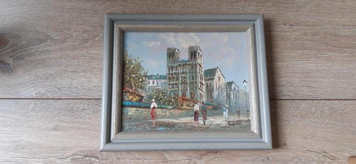 Olieverfschilderij Caroline Burnett, Antiek en Kunst, Kunst | Schilderijen | Klassiek, Ophalen of Verzenden