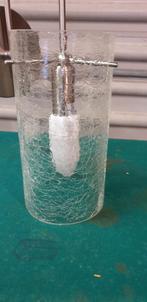 wandlamp glas rvs, Huis en Inrichting, Lampen | Wandlampen, Ophalen of Verzenden, 'T Olde Gre-j, Info@toldegrej.nl, Endepoelstraat 20f Didam