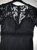 Zwarte kant maxi jurk, Maat 38/40 (M), Galajurk, Zwart, Ophalen of Verzenden