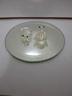 Kristallen Beeldjes: Schildpad & Beer, Antiek en Kunst, Antiek | Glas en Kristal, Ophalen