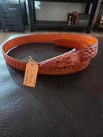 Krokodillen riem leer 125cm, Ophalen, Nieuw, Zwart