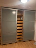 IKEA Pax kledingkast systeem met 2x 1 mtr schuifdeur, Huis en Inrichting, Kasten | Kledingkasten, Ophalen, Gebruikt, Overige materialen