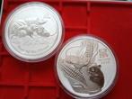 Zilveren Lunar KG munten, Ophalen of Verzenden, Zilver