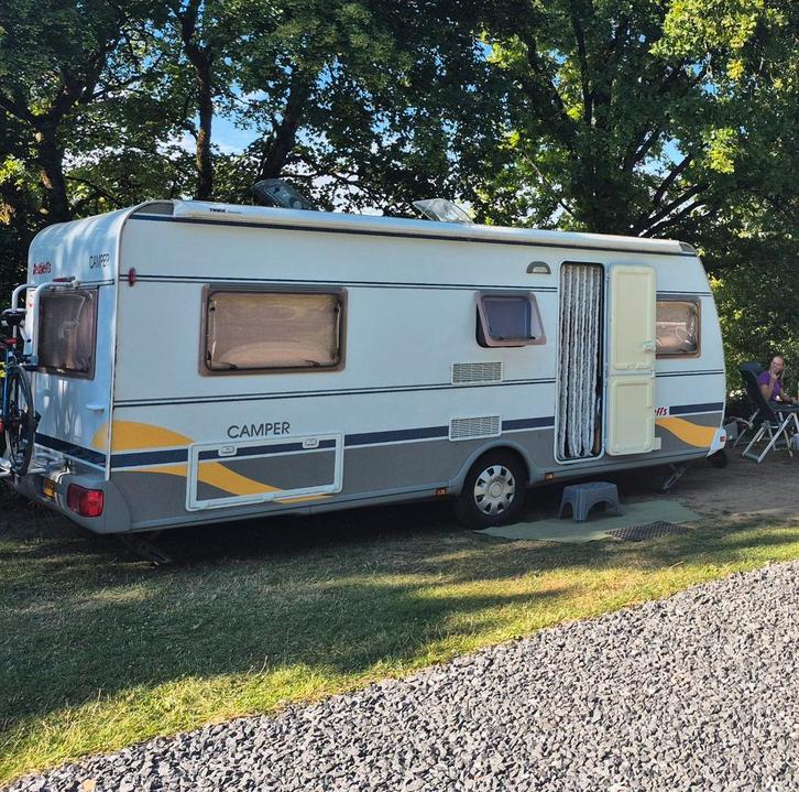 Dethleffs 510v, Caravans en Kamperen, Caravans, tot en met 4, 1000 - 1250 kg, Rondzit, Dethleffs, 2 aparte bedden, 5 tot 6 meter