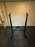 Tunturi WB50 Halterrek + Halterstang met 2 x 15KG Schijven, Ophalen, Gebruikt