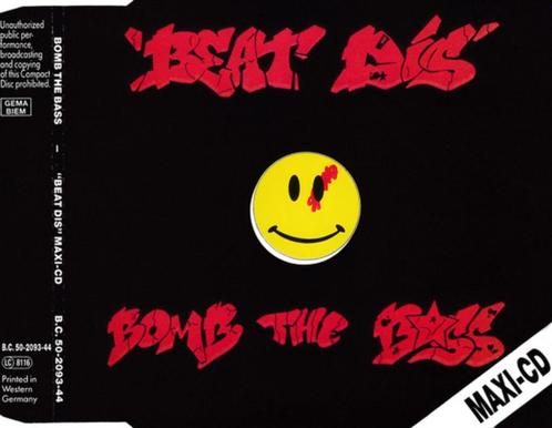 Bomb The Bass – Beat Dis CD Maxisingle 1988 💿, Cd's en Dvd's, Cd Singles, Zo goed als nieuw, Dance, 1 single, Maxi-single, Verzenden