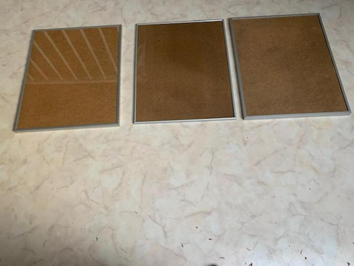 t.k. 3 professionele schilderijlijsten  zilverkleurig, Hobby en Vrije tijd, Schilderen, Nieuw, Overige typen, Ophalen of Verzenden