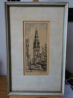 H.E. Roodenburg - Amsterdam - Zuiderkerkstoren, Antiek en Kunst, Kunst | Etsen en Gravures, Ophalen of Verzenden