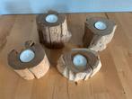 Waxine houders van hout, Ophalen of Verzenden, Zo goed als nieuw, Hout, Minder dan 25 cm