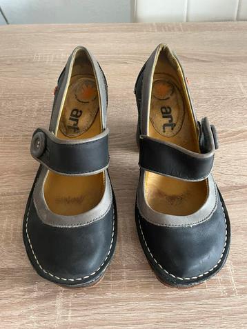 Stoere leren zwarte retro pums hoge hak!Tate mary jean 38 beschikbaar voor biedingen