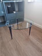 Round glass coffee table, Huis en Inrichting, Tafels | Salontafels, Ophalen, 50 tot 100 cm, Rond, 50 tot 100 cm