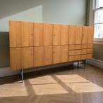 Vintage XL houten kast. / buffetkast  met chromen frame, Ophalen, Gebruikt, 25 tot 50 cm, Minder dan 150 cm