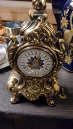 Vintage messing Duitse tafel klok, Antiek en Kunst, Ophalen of Verzenden