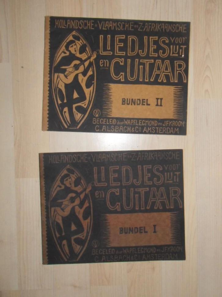 Hollandsche, Vlaamsche en Zuid-Afrikaansche liedjes Luit, Boeken, Muziek, Zo goed als nieuw, Ophalen of Verzenden