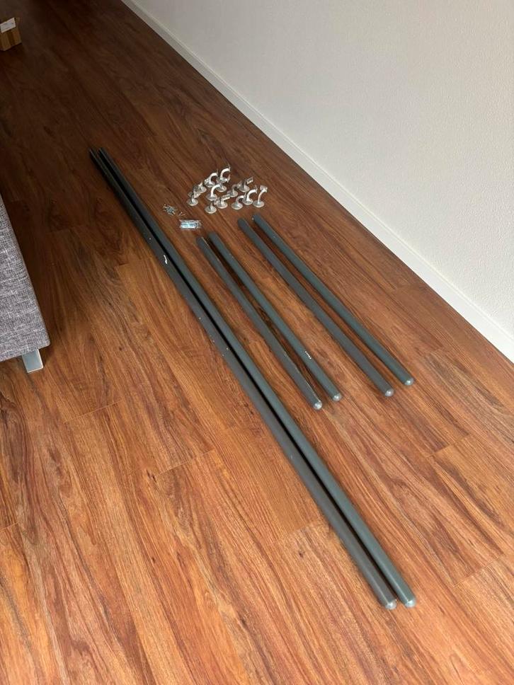 Trapleuningen met houders, Doe-het-zelf en Verbouw, Ladders en Trappen, Gebruikt, Minder dan 2 meter, Ophalen