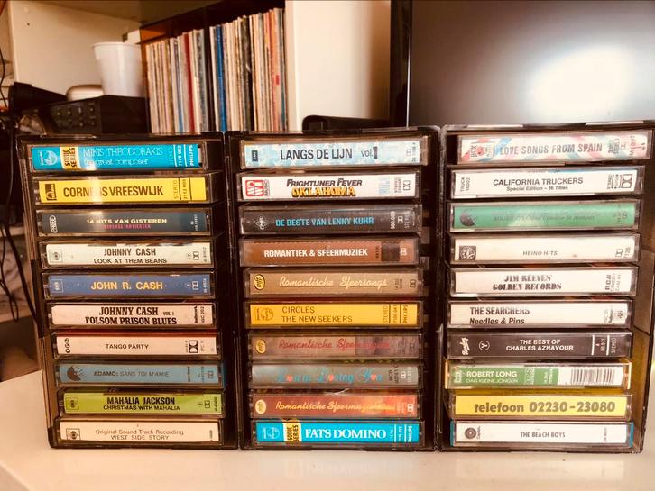 30 origine cassette bandjes, Cd's en Dvd's, Cassettebandjes, Zo goed als nieuw, Overige genres, 2 t/m 25 bandjes, Ophalen of Verzenden