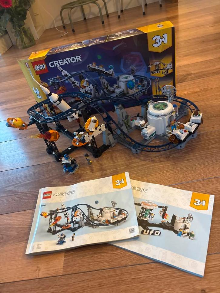 Lego creator 3in1 achtbaan 31142, Kinderen en Baby's, Speelgoed | Duplo en Lego, Zo goed als nieuw, Lego, Complete set, Ophalen of Verzenden