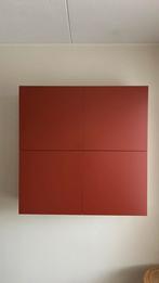 Hangend wandmeubel, donkerrood, Huis en Inrichting, Kasten | Wandmeubels, Ophalen, Overige materialen, Gebruikt, Minder dan 150 cm