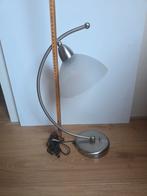 Mooie tafellamp met glazen kap, Huis en Inrichting, Lampen | Vloerlampen, Ophalen, Zo goed als nieuw, Glas, Minder dan 100 cm