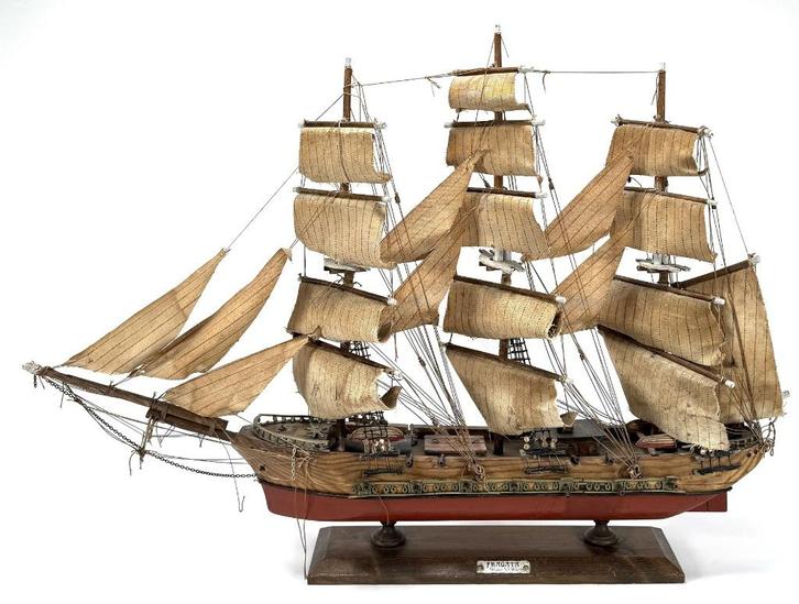 126. Houten scheepsmodel “Fragata Siglo XVIII”, Spanje, Hobby en Vrije tijd, Modelbouw | Boten en Schepen, Gebruikt, Ophalen of Verzenden