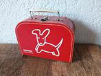 Oud kartonnen koffertje - hondje, Ophalen of Verzenden, Gebruikt