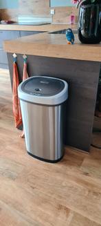Moderne RVS Afvalemmer met Sensor. 45 Euro, Ophalen, Gebruikt, 50 tot 75 cm, 40 liter of meer