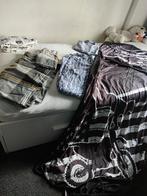 Stoer dekbedovertrek met gave print, Gebruikt, Eenpersoons, Zwart, Dekbedovertrek