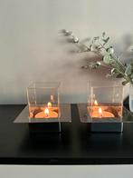 Waxinelicht houders, Huis en Inrichting, Woonaccessoires | Kandelaars en Kaarsen, Ophalen of Verzenden, Zo goed als nieuw, Metaal