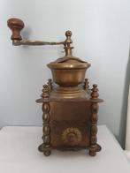 mooie vintage Europese fancy messing koffiemolen, Verzenden, Koper