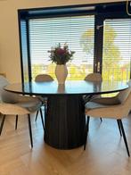 Ronde eettafel voor 6 personen, Huis en Inrichting, Tafels | Eettafels, Gebruikt, 100 tot 150 cm, Rond, Ophalen of Verzenden