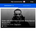 Drake tickets Ziggo dome do 31 juli, staanplaatsen