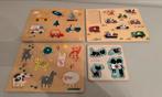 Houten Puzzels - Educatief Speelgoed, Kinderen en Baby's, Speelgoed | Kinderpuzzels, Ophalen, Minder dan 10 stukjes, Zo goed als nieuw