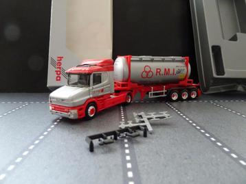 922 herpa scania torpedo rmi 20 plus tankcontainer 1:87 truc beschikbaar voor biedingen