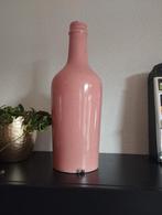 Vaas / fles zalm roze, Minder dan 50 cm, Ophalen of Verzenden, Zo goed als nieuw, Overige kleuren