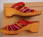 Nieuw Gabor 5,5 = 39 leren sleehak sandalen., Kleding | Dames, Schoenen, Ophalen, Nieuw, Rood, Sandalen of Muiltjes