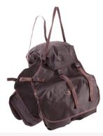 BR zadeltas bruin met manteltas bovenop, zgan, Ophalen of Verzenden, Zo goed als nieuw, Recreatie