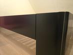 Stevig zwart houten bed 120x200 - z.g.a.n., Ophalen of Verzenden, Zo goed als nieuw, Hout, 20 tot 50 mm